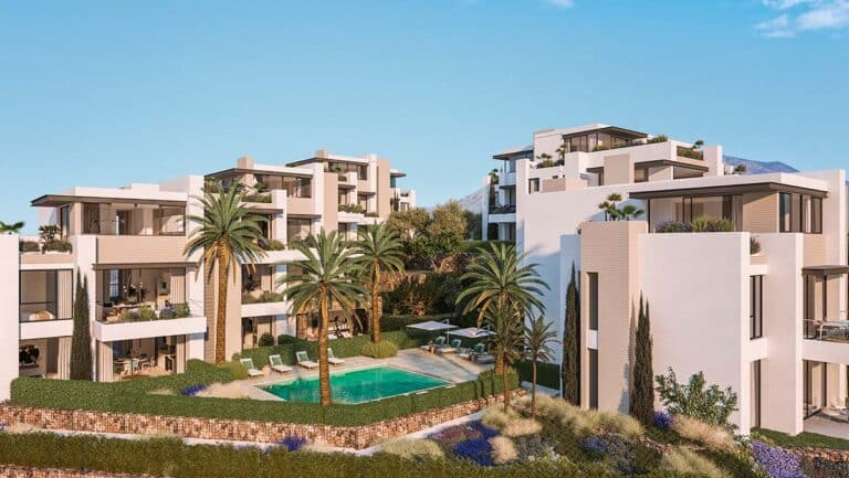 Residencial Senda-1 - Apartments and penthouses for sale in Estepona (Costa del Sol)